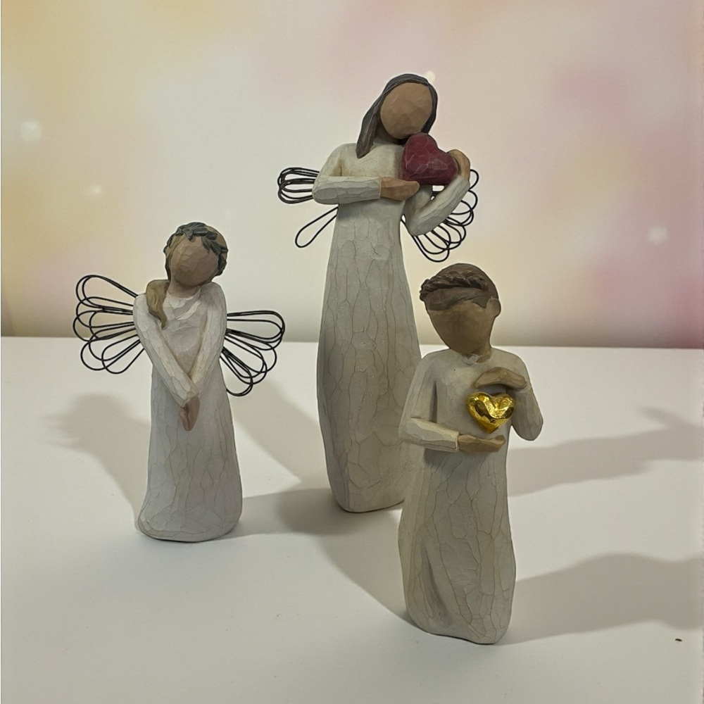 3 Willow Tree Figurines